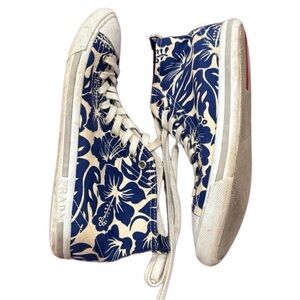 Prada blue and white high tops